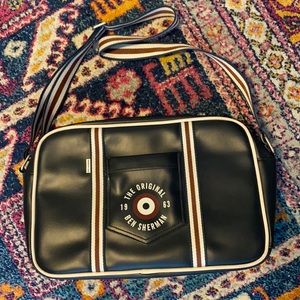 Retro Mod Navy maroon cross body Ben Sherman bag